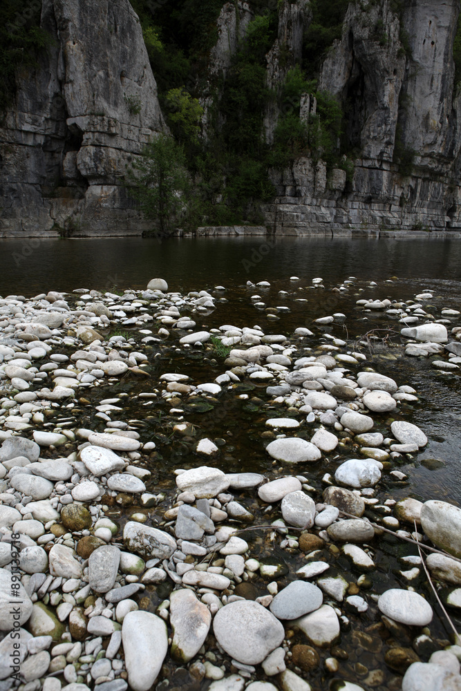 Gorges in the Ardeche river - Labeaume - Ardeche - France