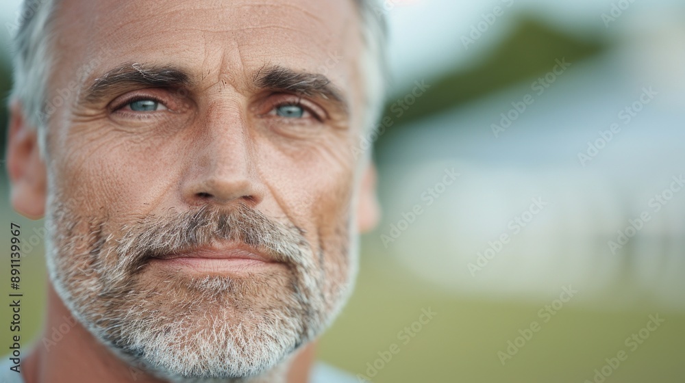Man wrinkles and fine lines around his eyes. Man wrinkles and fine lines around his eyes.