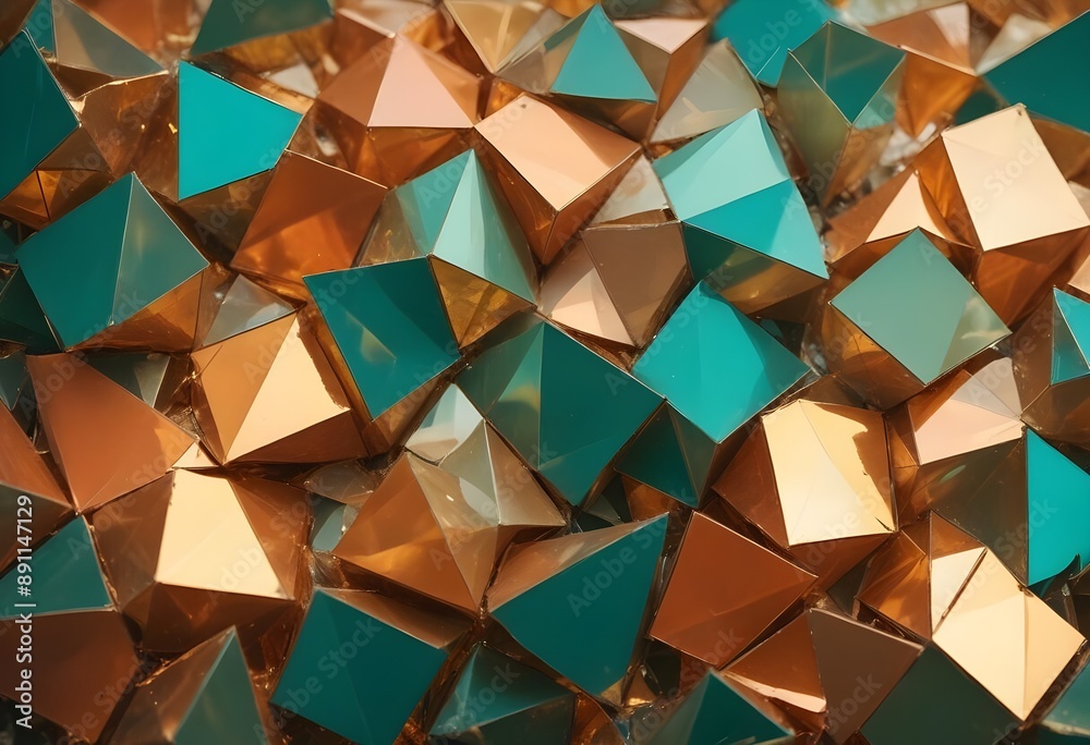 polygons with a glossy finish polygons with a glossy finish