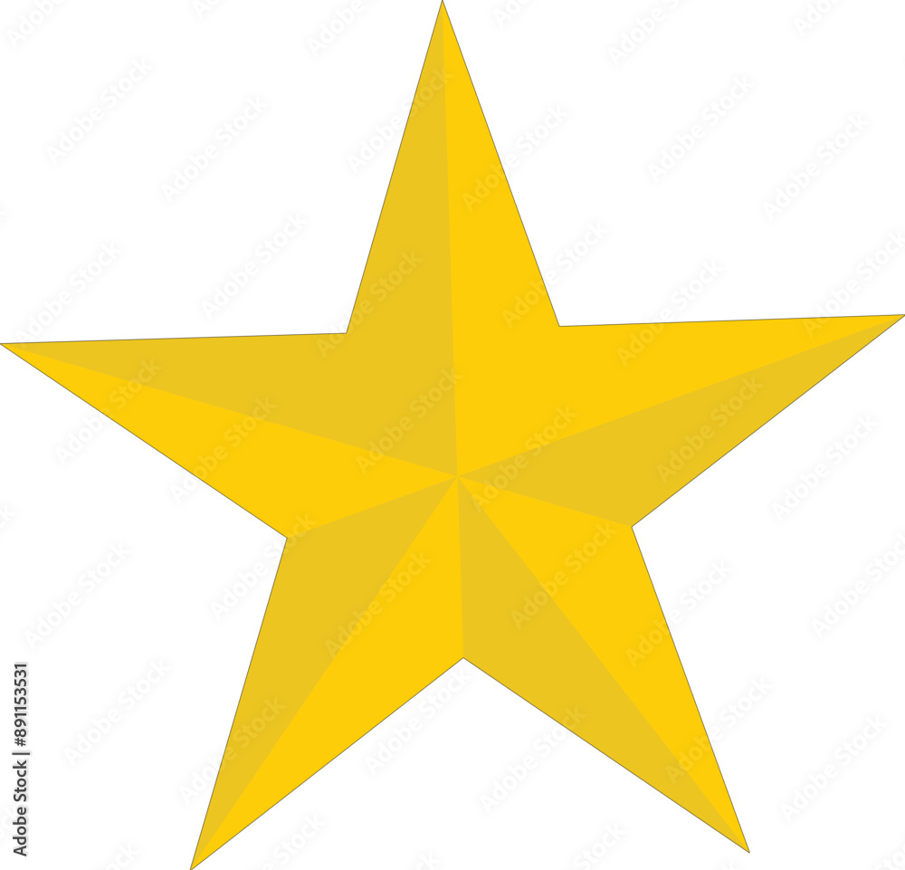 Obraz premium golden star icon