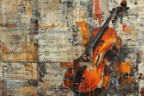 Cello on a Musical Canvas