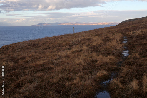 Dunnet head coastal walk - peninsula in Caithness - most northerly point of the mainland of Great Britain - Caithness - Scotland - UK photo