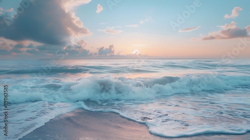 sunset on the beach