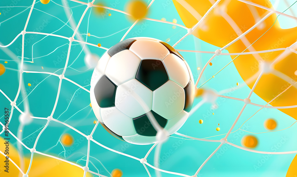 Obraz premium football-themed graphic and photo for advertising