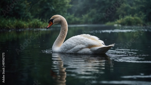 swans on the lake