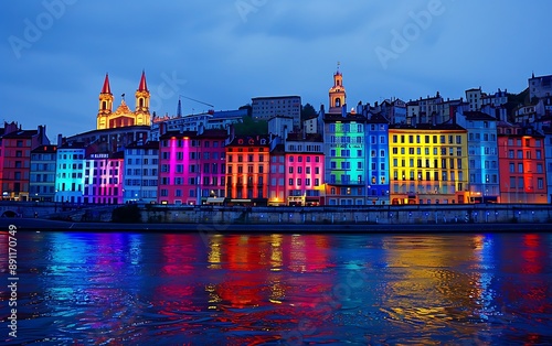 Experiencing the Festival of Lights in Lyon.