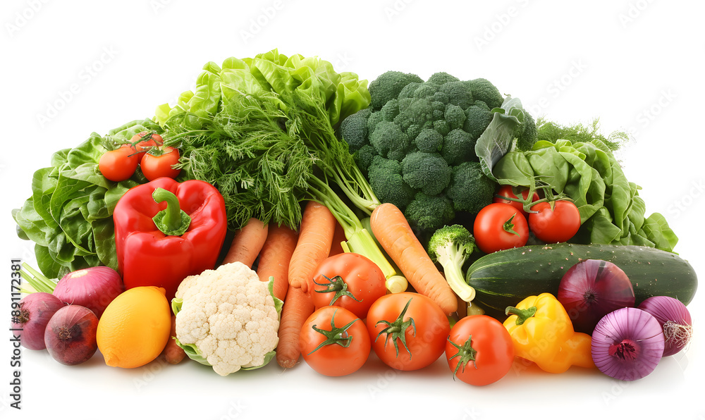 vegetable and fruits photo or illustrator on white background vegetable and fruits photo or illustrator on white background