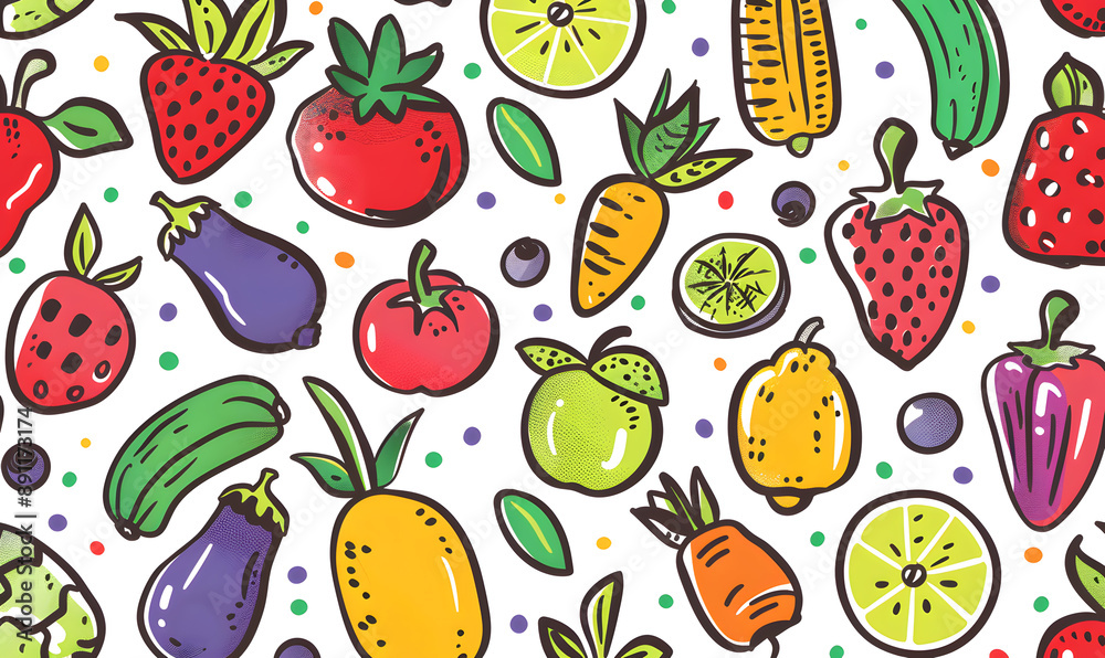 vegetable and fruits photo or illustrator on white background vegetable and fruits photo or illustrator on white background