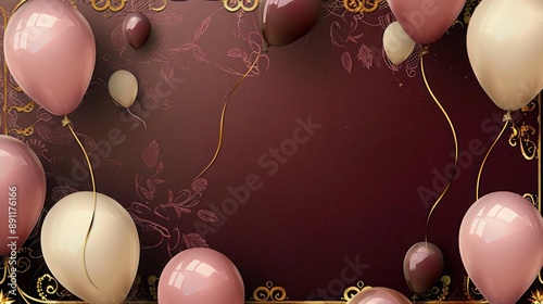 background with eggs and flowers