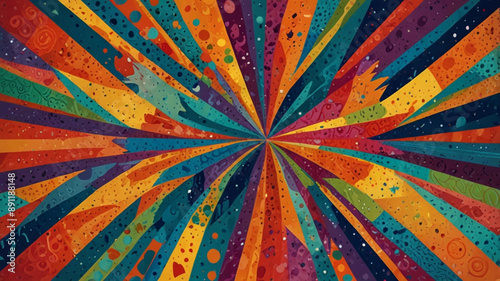 background with rays