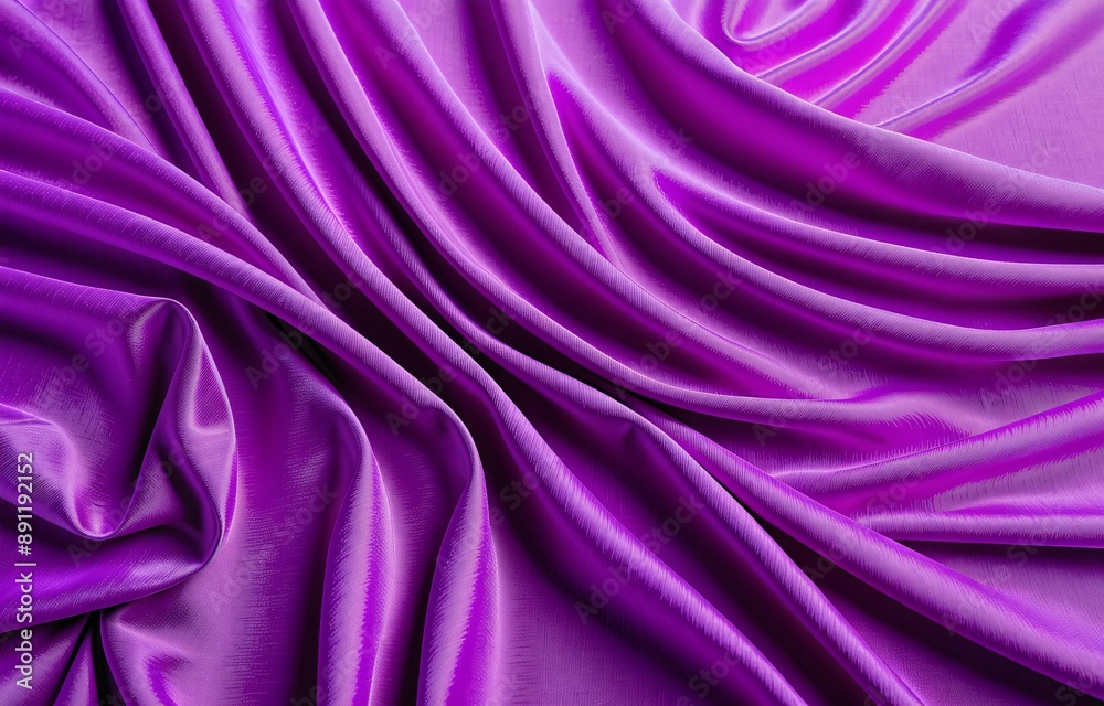 Obraz premium Purple wrinkled fabric texture background