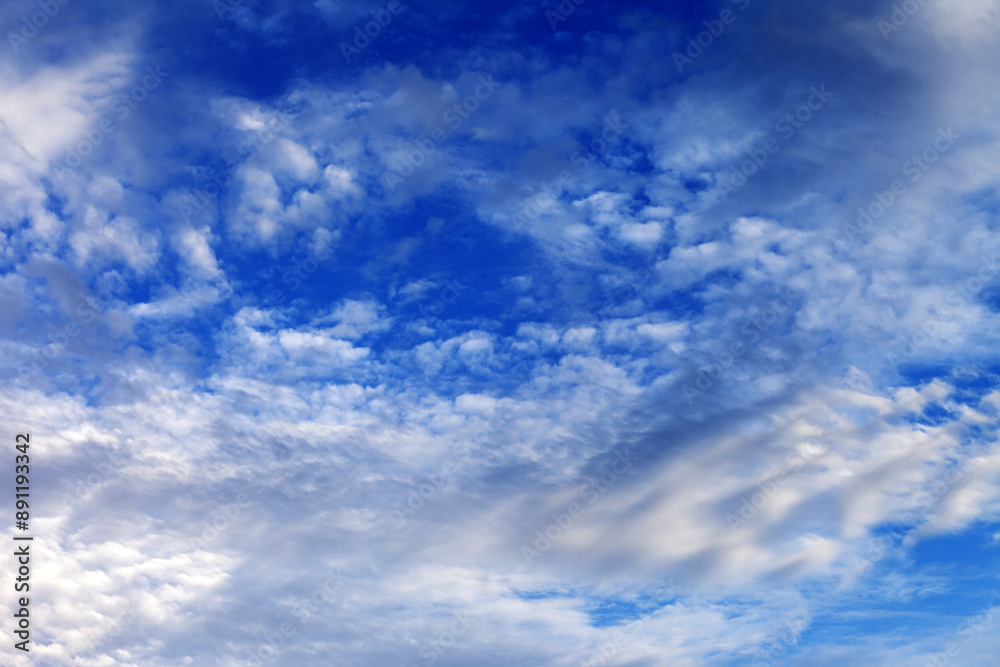 Blue sky with clouds in summer nice day Blue sky with clouds in summer nice day