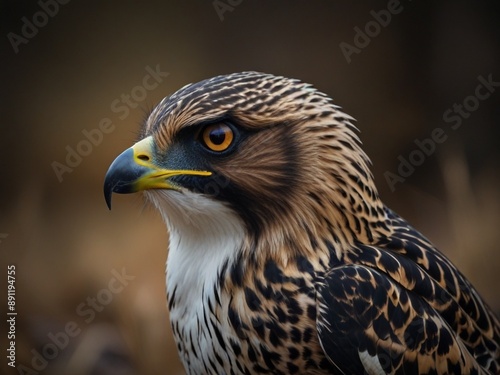 Eagles are large, powerful birds of prey with keen eyesight, strong talons, and impressive flight capabilities, feeding on fish, small mammals, and other birds. photo