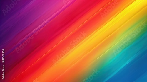 Abstract Rainbow Diagonal Stripes