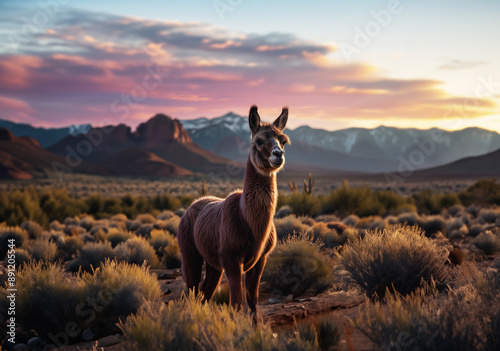 Llama: mountain companion.
