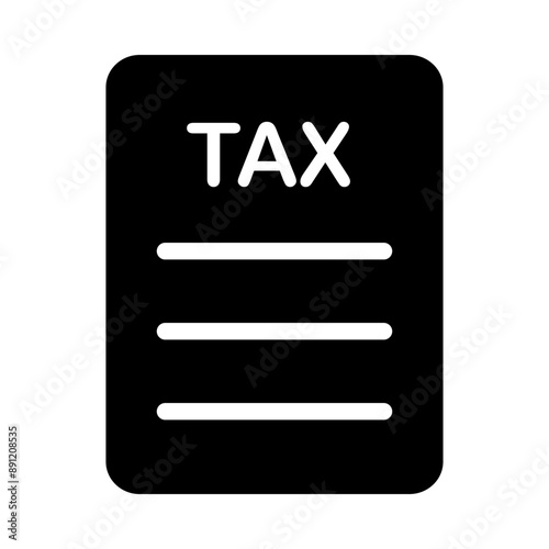 Tax Paid icon template