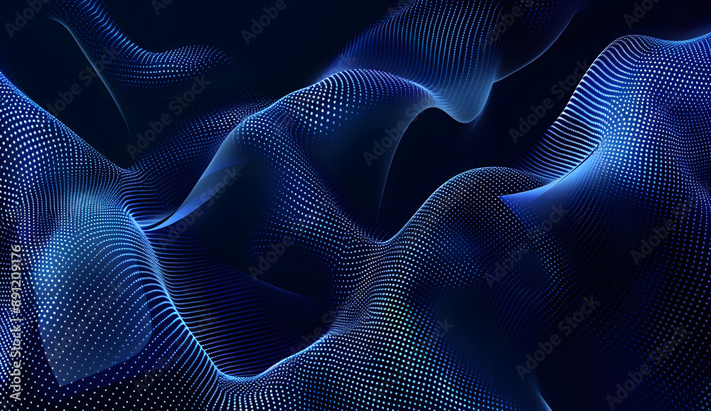 Abstract dark background with dot wave pattern Abstract dark background with dot wave pattern