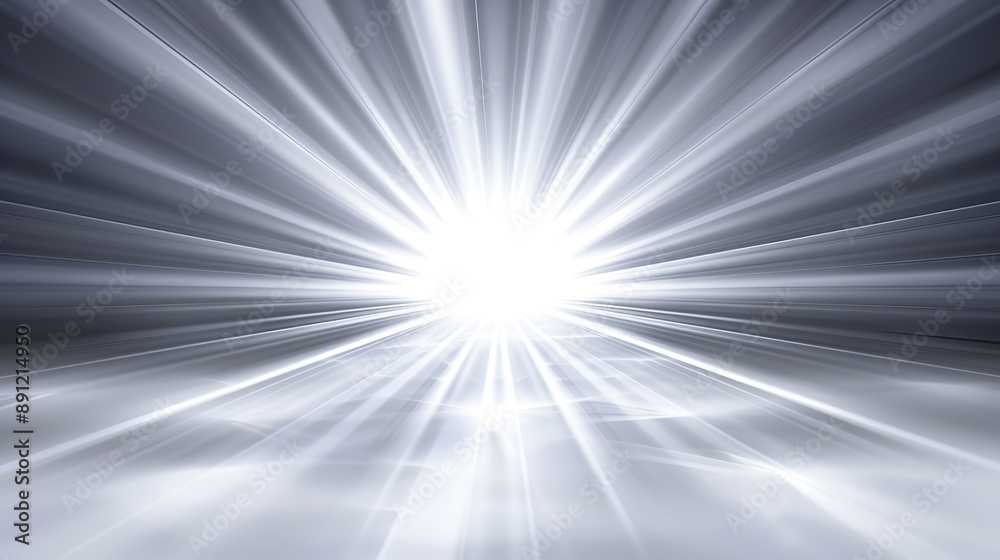 Futuristic Abstract Background with Light Rays and Shiny Glass Surface, Digital Environment Concept Futuristic Abstract Background with Light Rays and Shiny Glass Surface, Digital Environment Concept