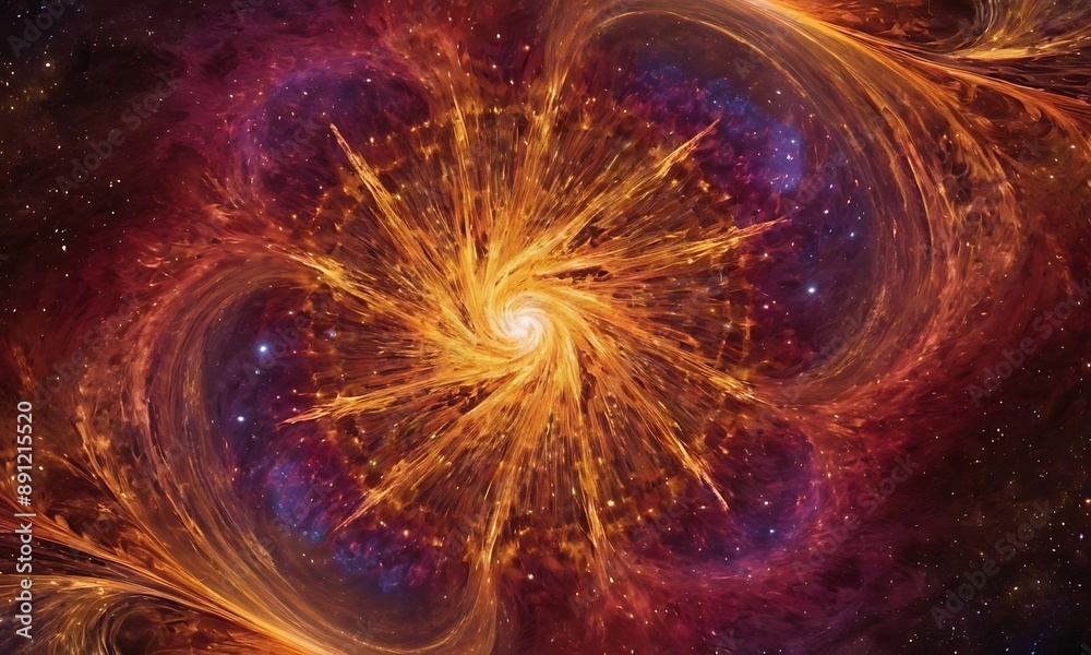 An abstract representation of the birth of a star, with vibrant colors and swirling patterns symbolizing the cosmic forces at play. An abstract representation of the birth of a star, with vibrant colors and swirling patterns symbolizing the cosmic forces at play.