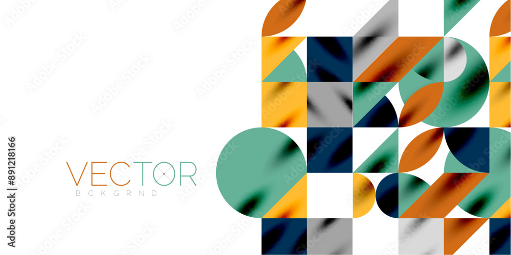Triangles, round triangles and circles techno art. Vector Illustration For Wallpaper, Banner, Background, Card, Book Illustration, landing page Triangles, round triangles and circles techno art. Vector Illustration For Wallpaper, Banner, Background, Card, Book Illustration, landing page