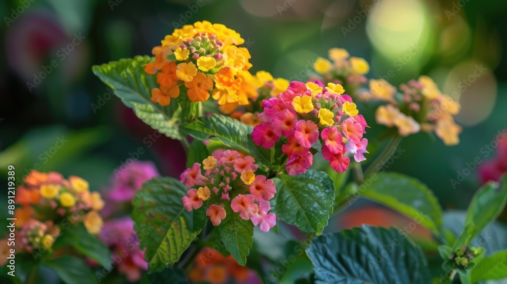 Lantana aculeate Linn in bloom Lantana aculeate Linn in bloom