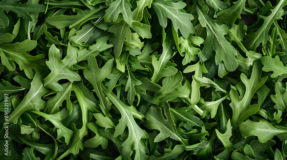 Close-up of fresh arugula leaves, showcasing their vibrant green color and distinct shape. Ideal for healthy eating, culinary, and natural food-themed designs. Close-up of fresh arugula leaves, showcasing their vibrant green color and distinct shape. Ideal for healthy eating, culinary, and natural food-themed designs.
