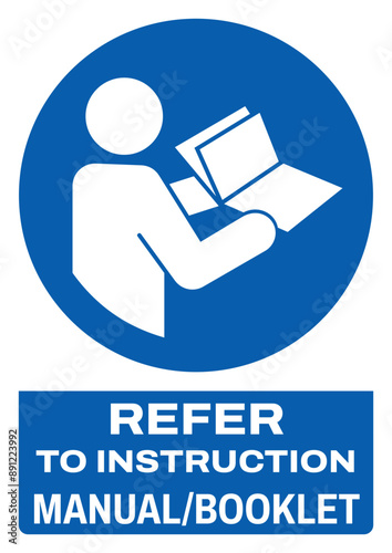 ISO mandatory safety signs text variation_refer to instruction manual-booklet size a4/a3/a2/a1	
