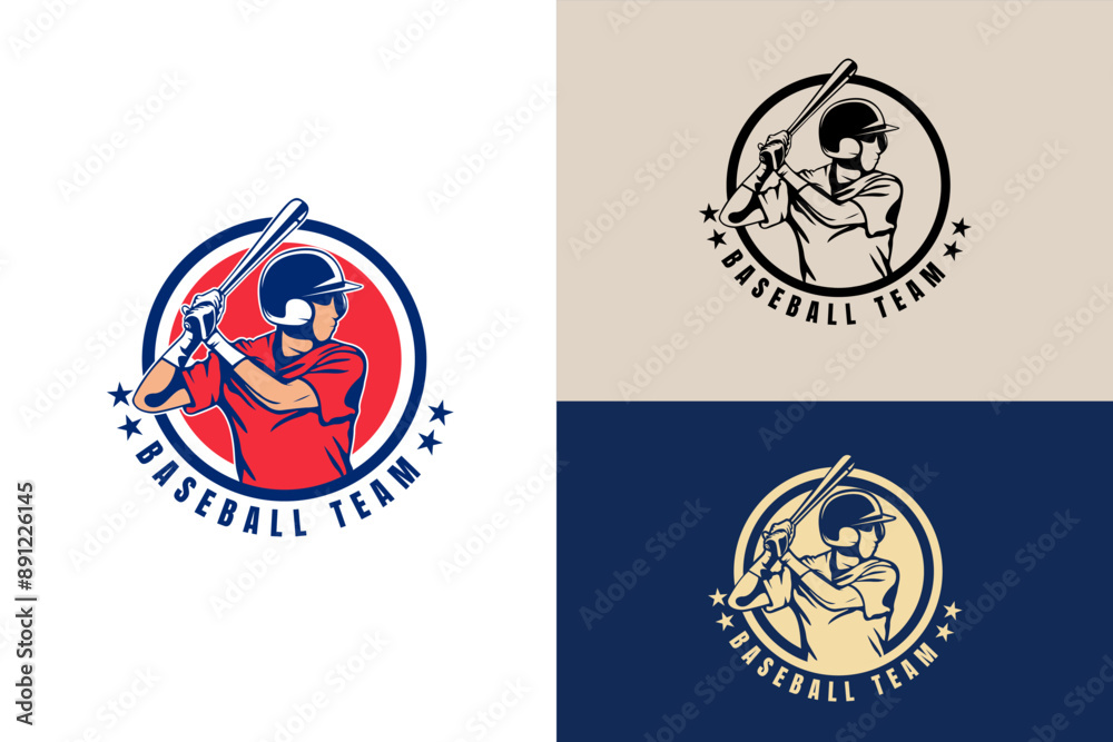Baseball Mascot Sport Logo Design player character vector Baseball Mascot Sport Logo Design player character vector
