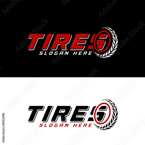 Tire logo, tire store logo design vector illustration. tire simple icons