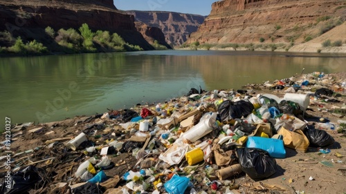 Wallpaper Mural River garbage
 Torontodigital.ca