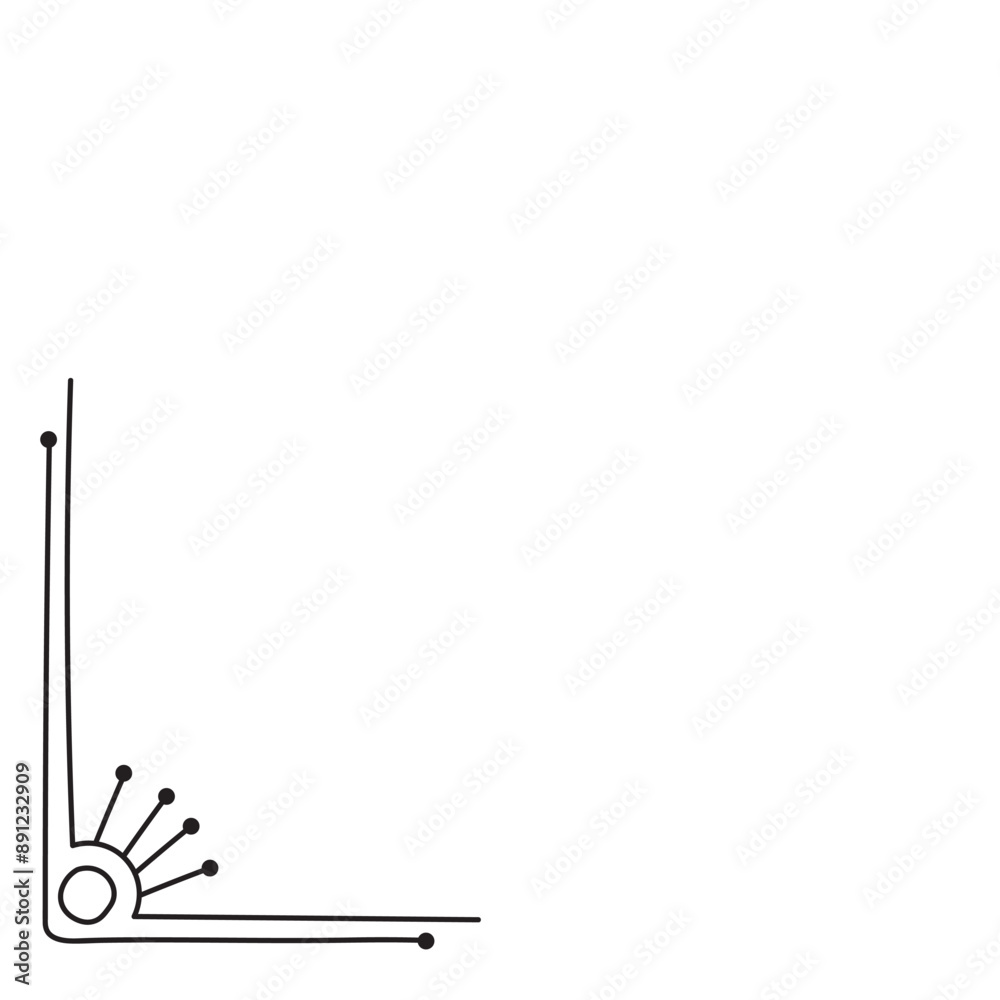 Obraz premium Cute Doodle Corner