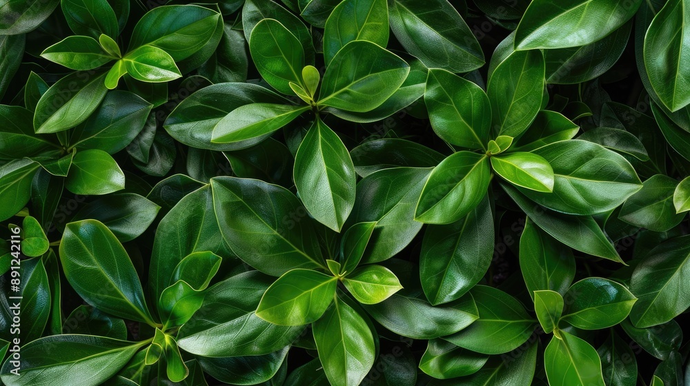 Macro shot of lush foliage