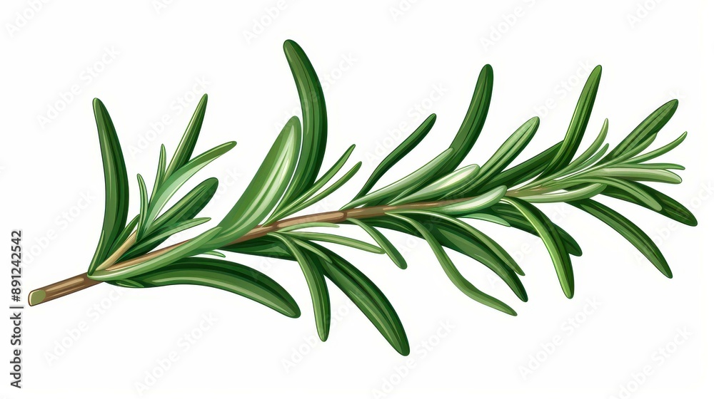 Fototapeta premium Refresh your recipes with the aromatic essence of rosemary. A staple in Mediterranean cuisine for its unique flavor.