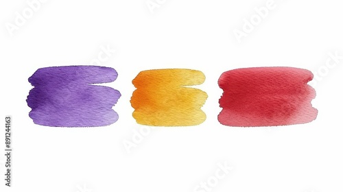Stunning abstract rainbow watercolor painting with colorful splashes on a white background.