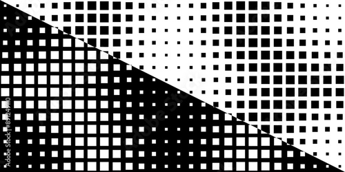 Square Vector Abstract Geometric Background. Halftone Square Pattern