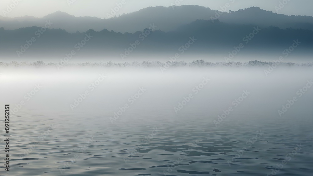 fog on the lake, High definition, high definition, high definition, fog picture of dawn fog on the lake, High definition, high definition, high definition, fog picture of dawn