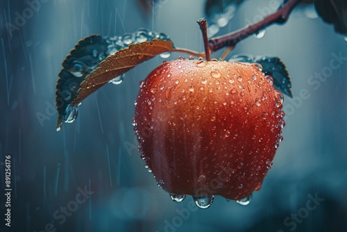 Apple banner. Apple background. Close-up food photography
 photo