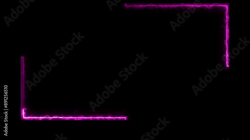 Animated Background Overlay Electric Footage Template Video