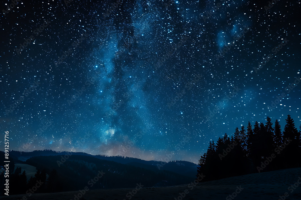 Captivating photo of a starry sky featuring a mesmerizing starfall, capturing the beauty and wonder of the night sky with countless stars shining brightly. Captivating photo of a starry sky featuring a mesmerizing starfall, capturing the beauty and wonder of the night sky with countless stars shining brightly.