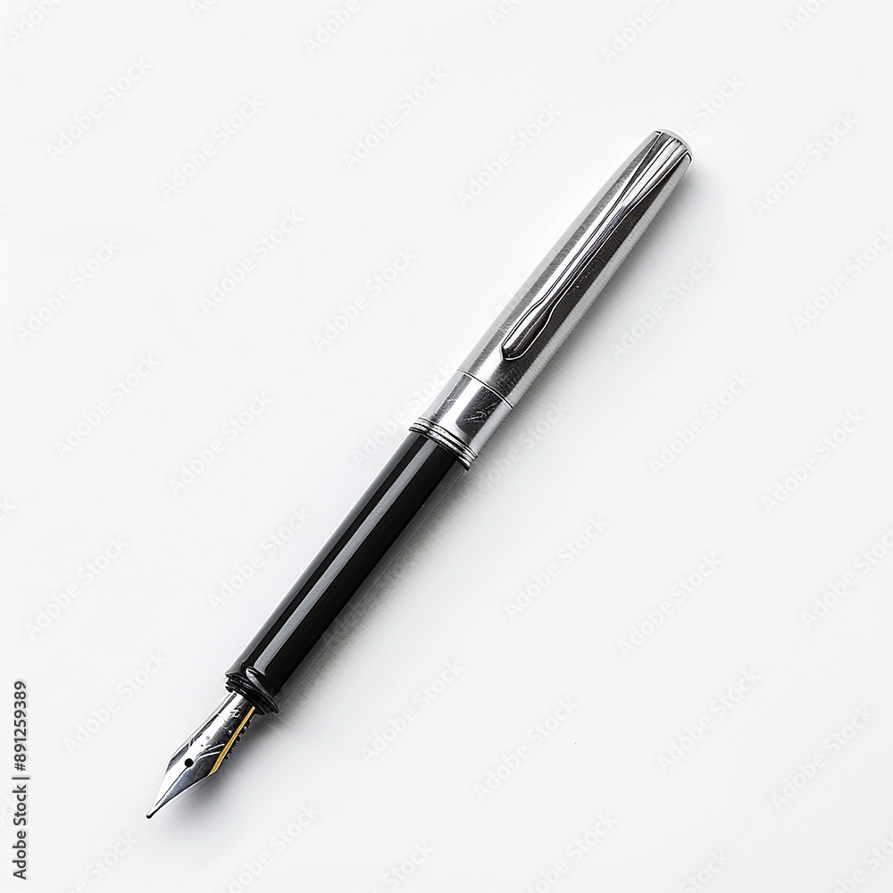 fountain pen on white background fountain pen on white background