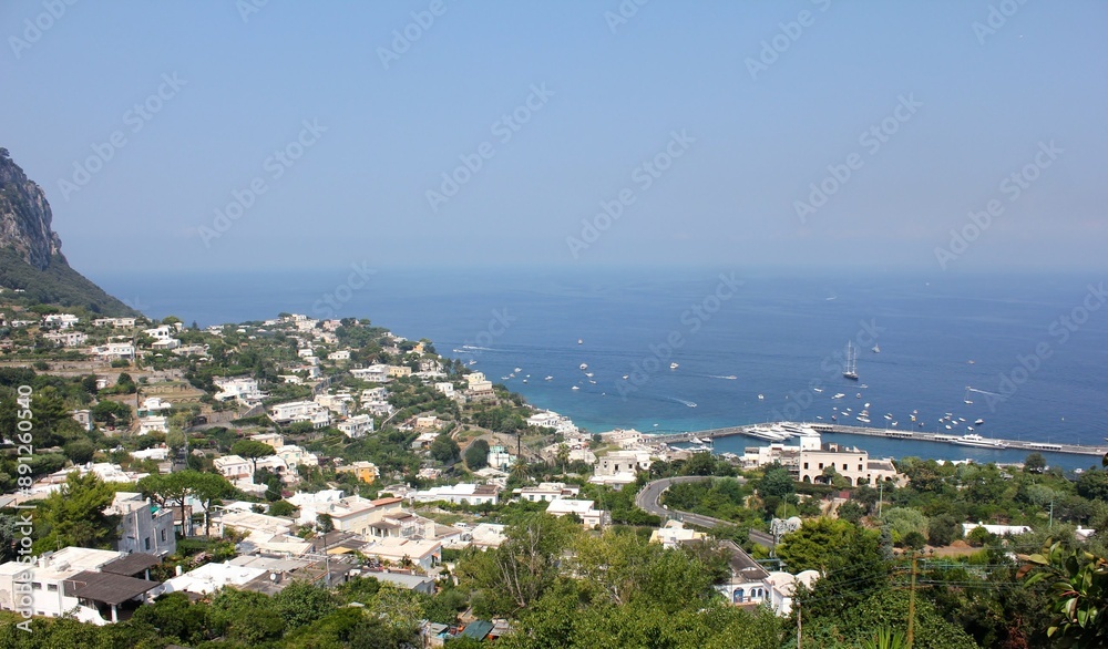Fototapeta premium view of the coast of island
