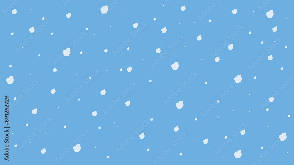 Light Blue Snowy childish Background with White Dots, seamless pattern Light Blue Snowy childish Background with White Dots, seamless pattern