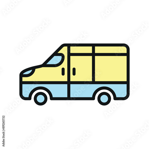 Van icon vector design templates simple and modern