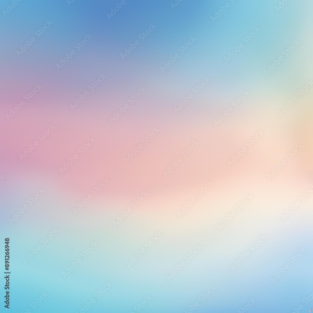Obraz premium Soft Blurred Pure Color Gradient Background in Blue - 1