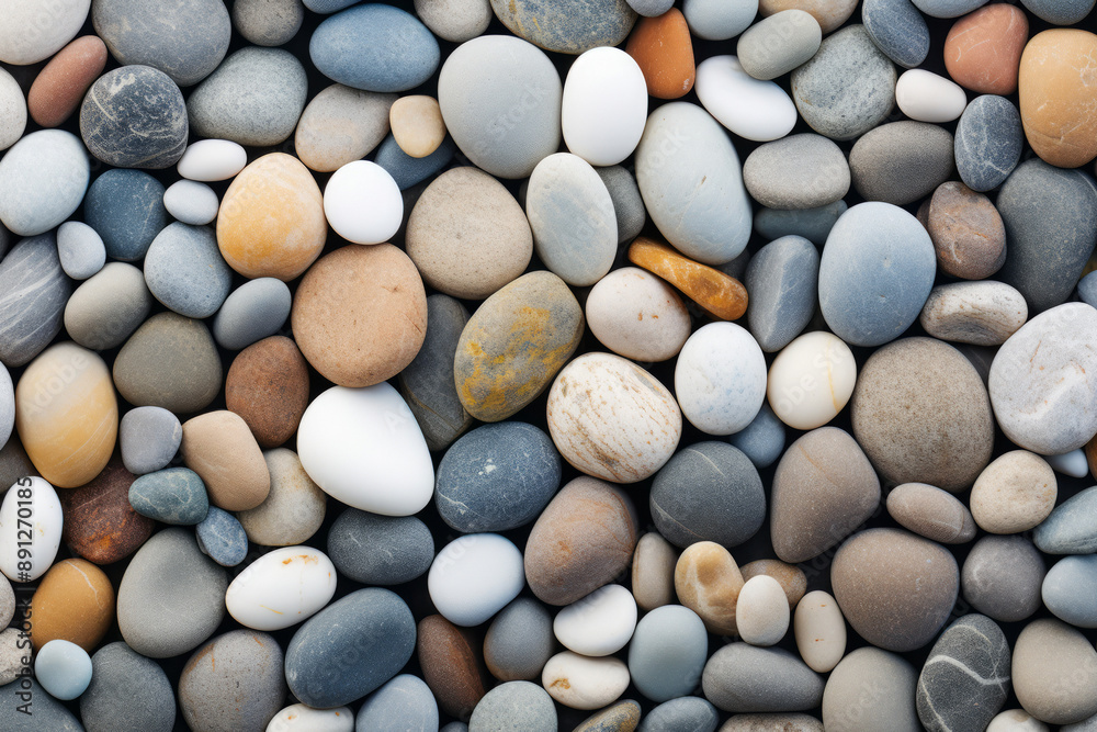 Processed collage of sea shore pebbles texture. Background for banner, backdrop or texture Processed collage of sea shore pebbles texture. Background for banner, backdrop or texture
