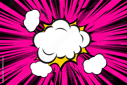 zoom comic purple background vector free