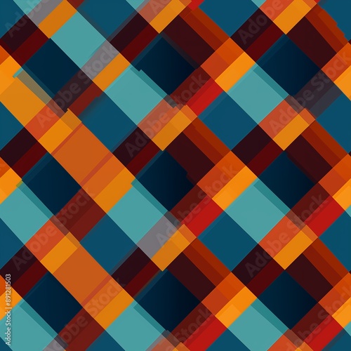 Wallpaper Mural Scottish plaid, Stewart Dress Modern tartan seamless pattern Torontodigital.ca