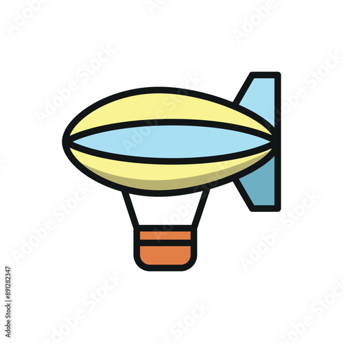 Blimp icon vector design templates simple and modern