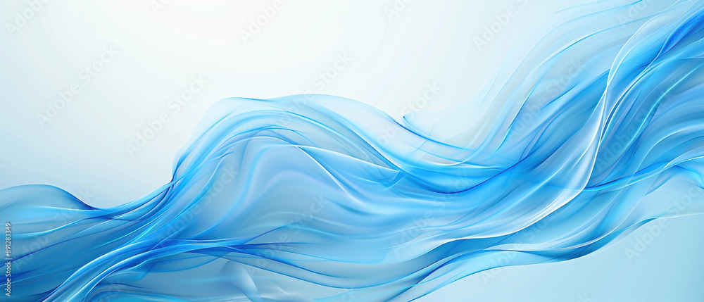 A blue wave with a white background A blue wave with a white background