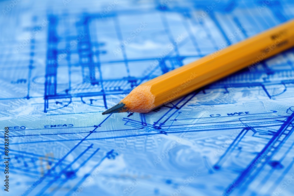 Pencil Blueprint Architecture Design Concept Pencil Blueprint Architecture Design Concept